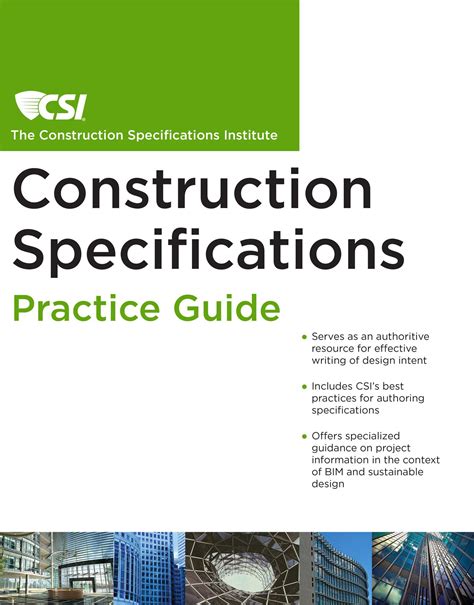 Construction Specification Format: A Comprehensive Guide for ...