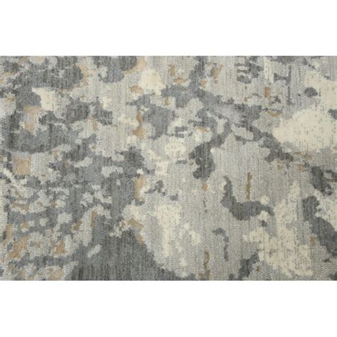 Alora Decor Essential 10 X 13 (ft) Wool Gray Indoor Abstract Mid ...