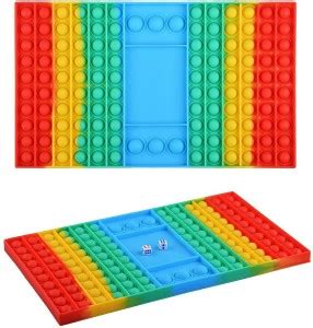 valuableplus Push Pop Ludo Silicone Bubble Sensory Fidget Toy Set ...