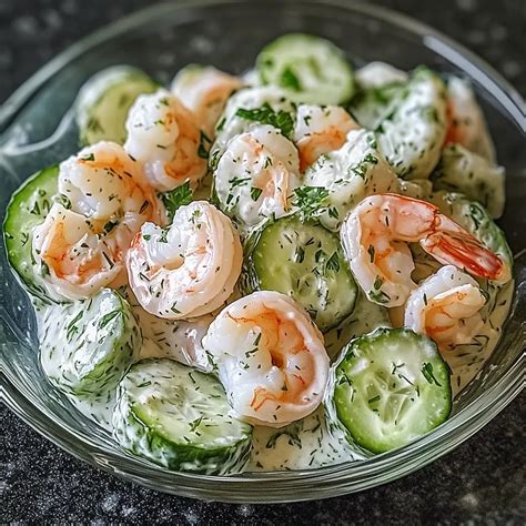 Creamy Cucumber Shrimp Salad Recipe - Recipes Epic