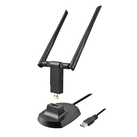 USB WiFi Adapter, 1200Mbps Dual Band 2.4GHz/300Mbps 5.8GHz/867Mbps High ...
