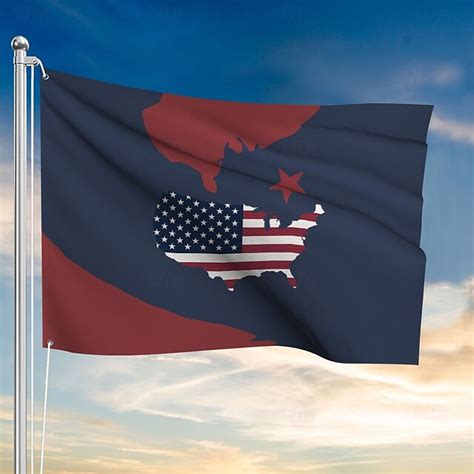 4 juillet extérieur intérieur avec œillets Drapeau patriote Jour de l ...