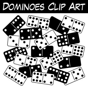 Dominoes Clip Art by Digital Classroom Clipart | TPT