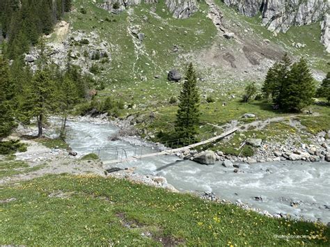 Waghalsige Seilbrücke Kanderbrücke, Gasterntal-Frutigen (BE)