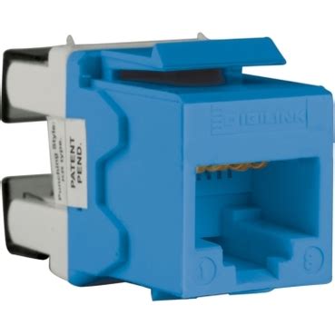 DC6KYSTU-BL - Category 6, UTP Keystone, Modular Jack, blue | Schneider ...
