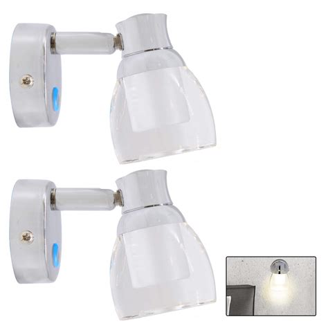 Facon 2-Pack LED RV Wall Sconce LED Decor Lamp Bedside Reading Light ...
