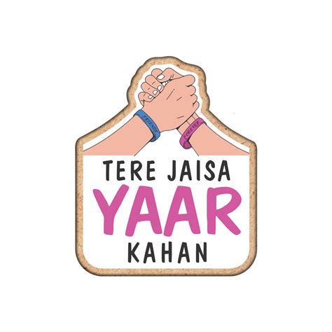 Tere Jaisa Yaar Kahan Fridge Magnet – Wood Gully