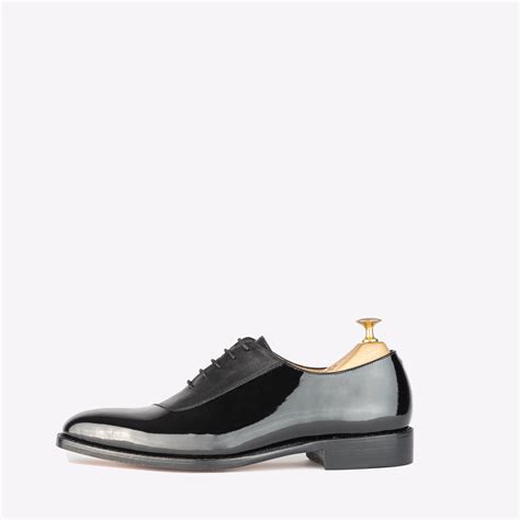 Repton Patent Black Oxford Shoes – whitemuds
