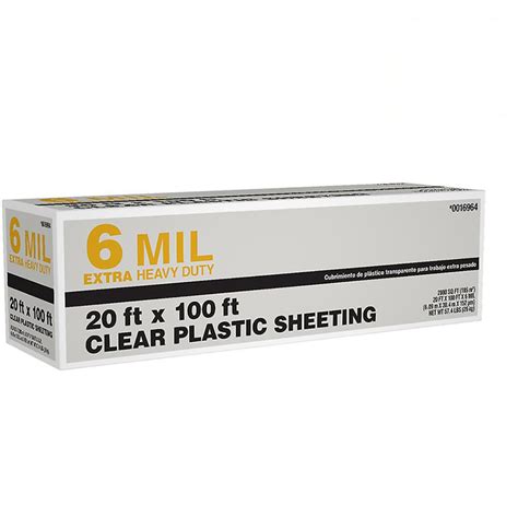 Clear 6 Mil Plastic Sheeting