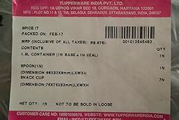 Buy Tupperware Plastic Spice It Container, Assorted Online at Low ...