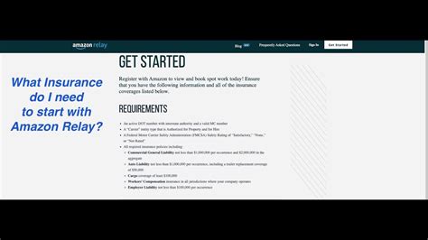 Image result for Insurance Requirements Amazon Relay