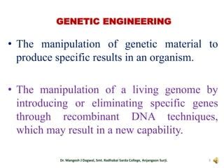 Image result for Genetic Engineering Lecture