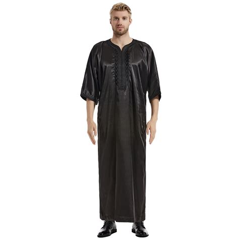 Buy Men's Clergy Muslim Dress Middle East Islamic Clothing Saudi Arabic ...