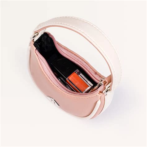 Half Moon Mini Purse Peach Online - Premium Mini Bag | Nestasia