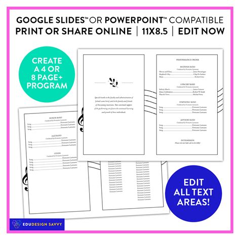 Image result for Fall Concert Program Design Templates