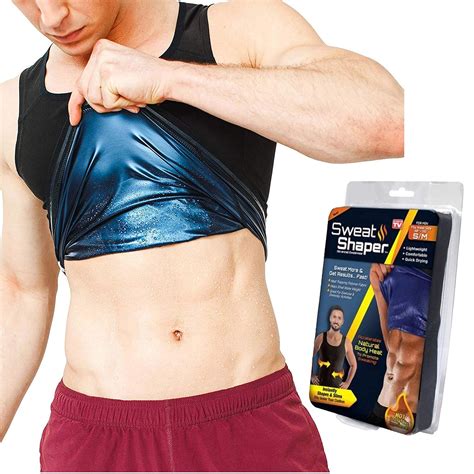 Rionto Sweat Shaper Men’s Premium Slimming Shapewear Workout Sauna Vest ...