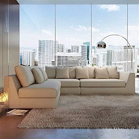 The Cozy Couch - Derby Solid Sal Wood Fabric Upholstered 6 Seater ...