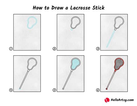 How to Draw a Lacrosse Stick - HelloArtsy