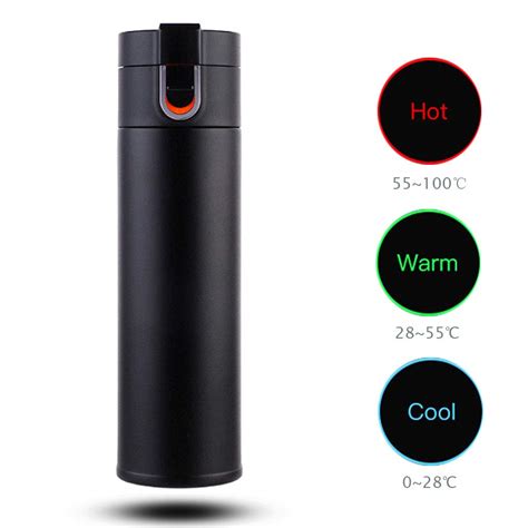 Buy Smart Water Bottle, 400Ml Stainless Steel Vacuum Insulated ...
