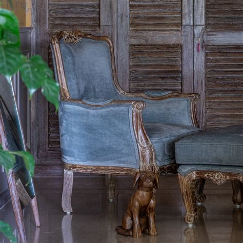 Siena Chair with Stool – Peacock Life by Shabnam Gupta