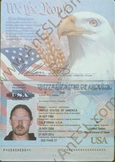 外事资料-美国新版护照样本[中国外事论坛]