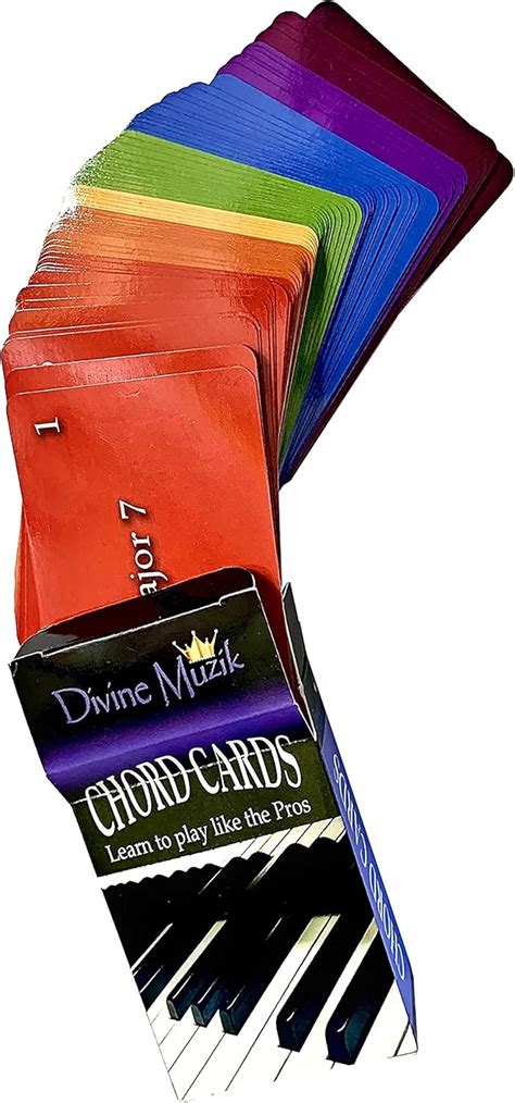 Divine Muzik Chord Cards - Piano Based Flash Cards, Rootless India | Ubuy