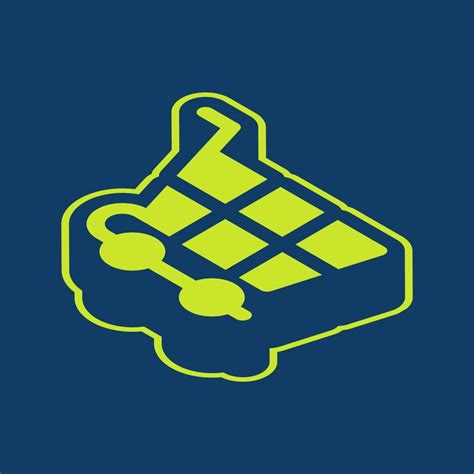 Green retro isometric vector shopping chart icon with editable ...