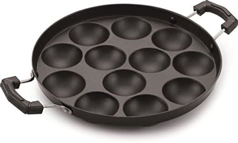 Buy Tosaa Aluminium 12 Cavity Appam Patra Paniyarakkal Two Side Handle ...