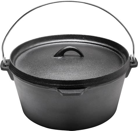 Warmiehomy Cast Iron Pot,7L Pre-Seasoned Cast Iron Dutch Oven with Lid ...
