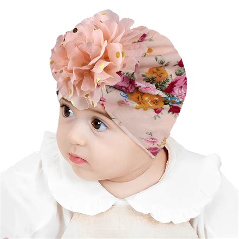 SYGA Baby Turban Hat, Toddler Beanie Cap Infant Hat 6 Month - 4 Year ...