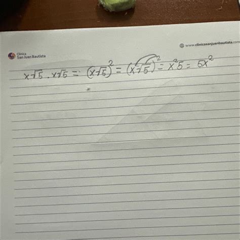 x√5.x√5 = 10√5 como los resuelvo ? - Brainly.lat