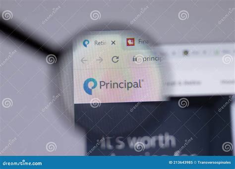 New York, USA - 18 March 2021: Principal Company Logo Icon on Website ...