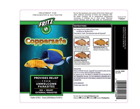 FRITZ AQUATICS MARDEL COPPERSAFE- cupric sulfate solution