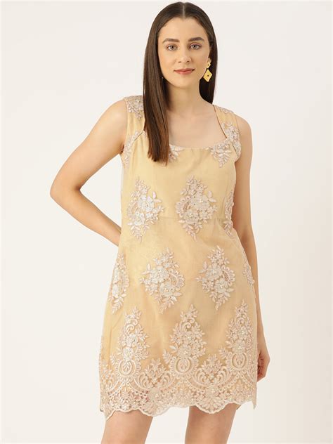 Buy Designer Yellow Net Dress from Simaaya.com