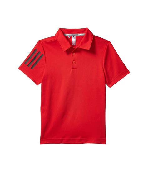 adidas Golf 3-Stripes Polo Shirt, Collegiate Red, Small : Amazon.in ...