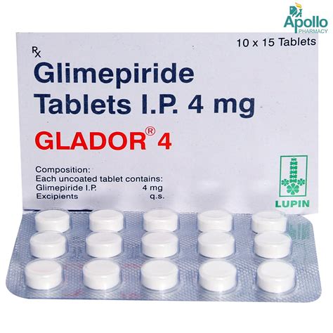 Glador 4 Tablet 15's Price, Uses, Side Effects, Composition - Apollo ...