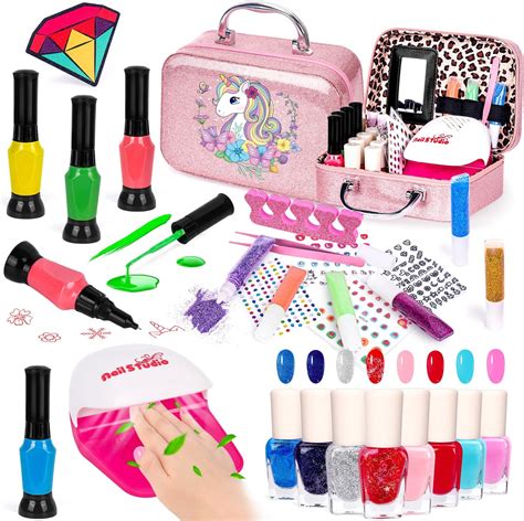 Amazon.com : Combaybe Kids Nail Polish Set for Girls - Girls Toys 8-10 ...