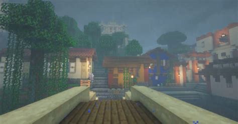 Breathtaking Seaside Town Built with Simple Blocks by Minecraft Player