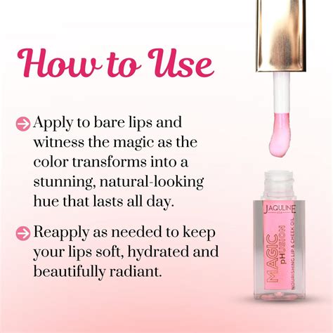 Jaquline USA Magic Phusion lip & Cheek oil, Long Lasting Nourishment N ...
