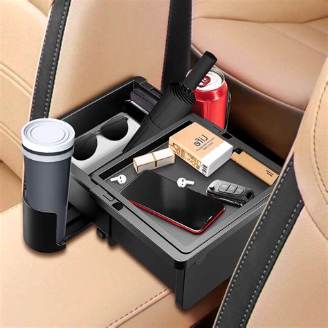 Car Seat Organizer-Backseat Passenger Seat Organizer with 2 Cup Holders,Organizers and Storage ...