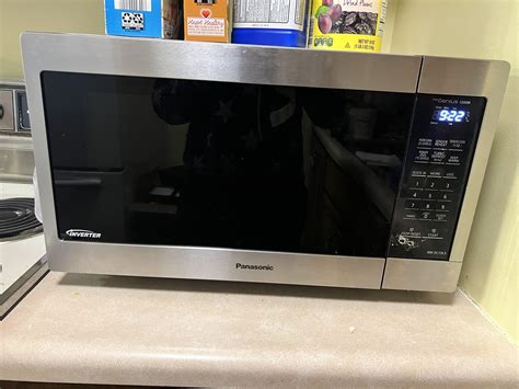 Lot - Stainless Steel Panasonic 1200-Watt Microwave