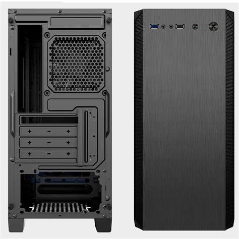 CiT Serenity Silent PC Case, Mid-Tower M/ATX, EPDM Sound Dampening ...