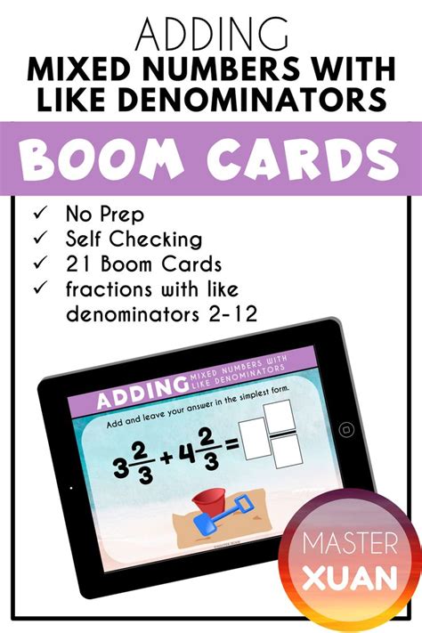 Image result for Adding Mixed Numbers Like Denominators