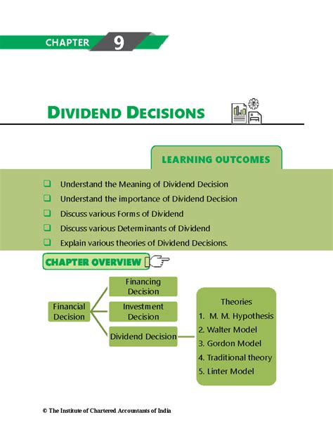 Dividend-Decisions - LEARNING OUTCOMES DIVIDEND DECISIONS Understand ...