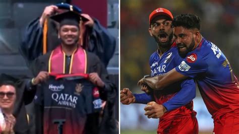 Watch: RCB fan flaunts RCB jersey during convocation in US after ...
