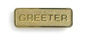 Brass Greeter Badge : Broadman Church Supplies: Amazon.in: Toys & Games