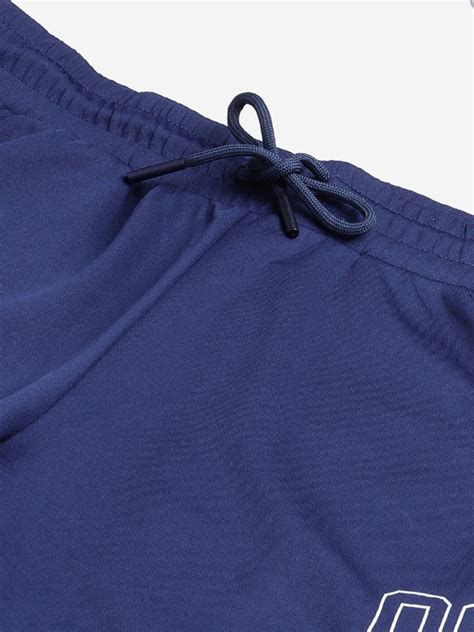 Alcis Men Navy Blue Solid Slim Fit Track Pants MTPMA210182-S