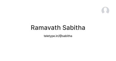 Ramavath Sabitha — Teletype