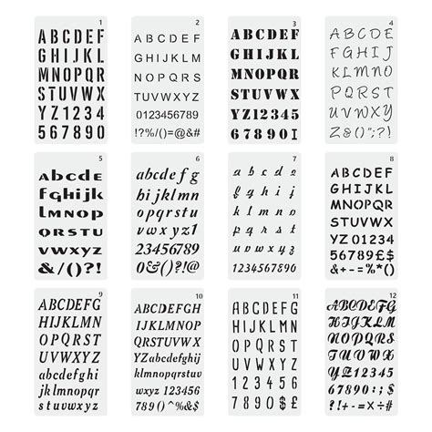 Individual Printable Stencils Of Letters
