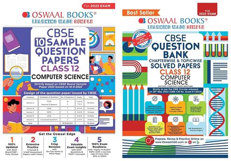 Oswaal CBSE Chapterwise & Topicwise Question Bank Class 12 Computer ...